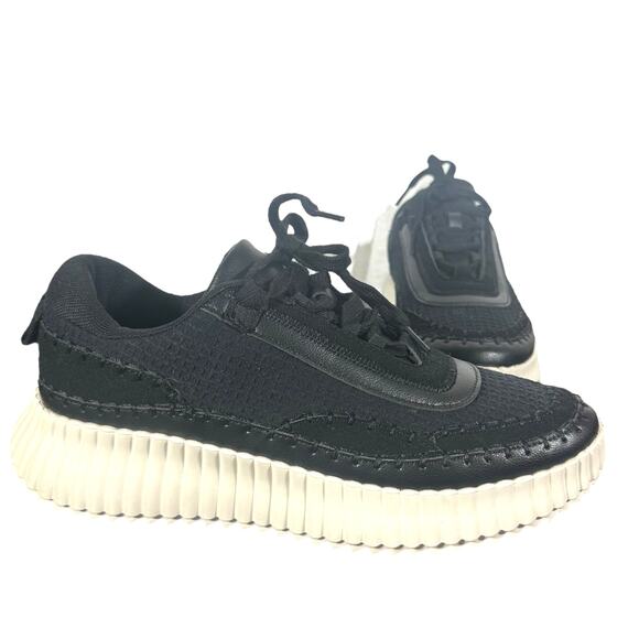 Hey Girl by Corkys Black Platform Sneakers Size 10 Casual Comfort Walking Shoe - Picture 1 of 12